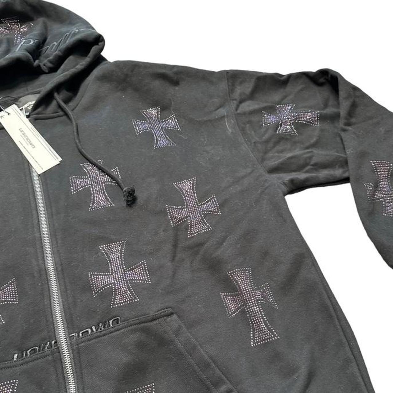 Unknown London Black and Purple Hoodie