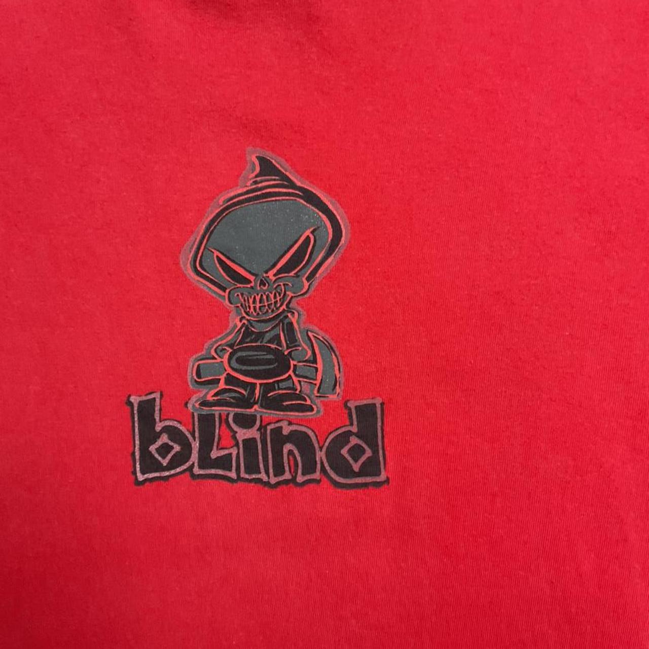Red Blind 2000's Skateboard Shirt