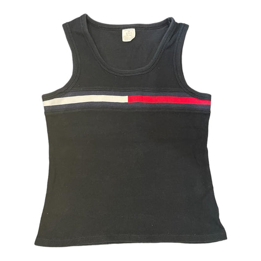 Tommy Hilfiger Women's Red and Black Crop-top