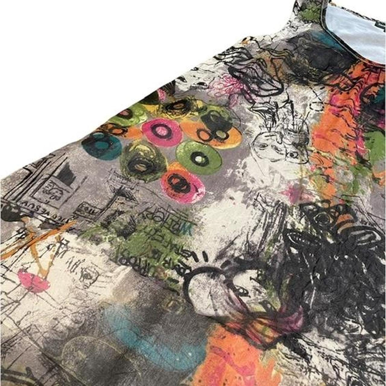 Super cute colourful double layer flower singlet shirt