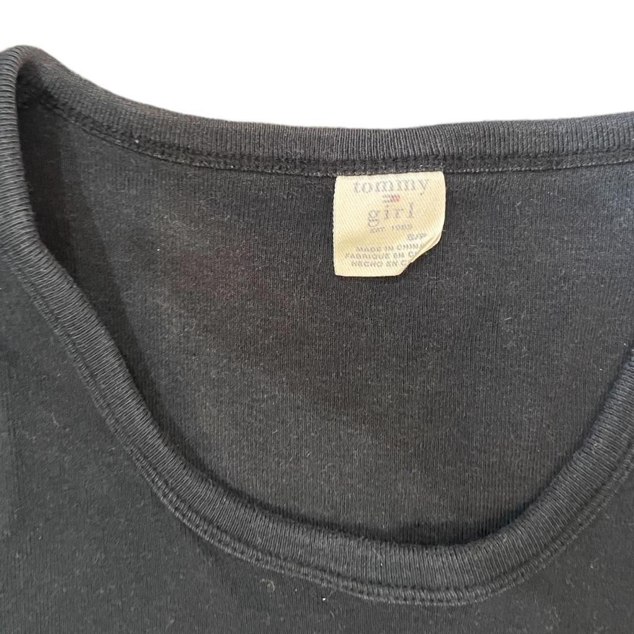Tommy Hilfiger Women's Red and Black Crop-top