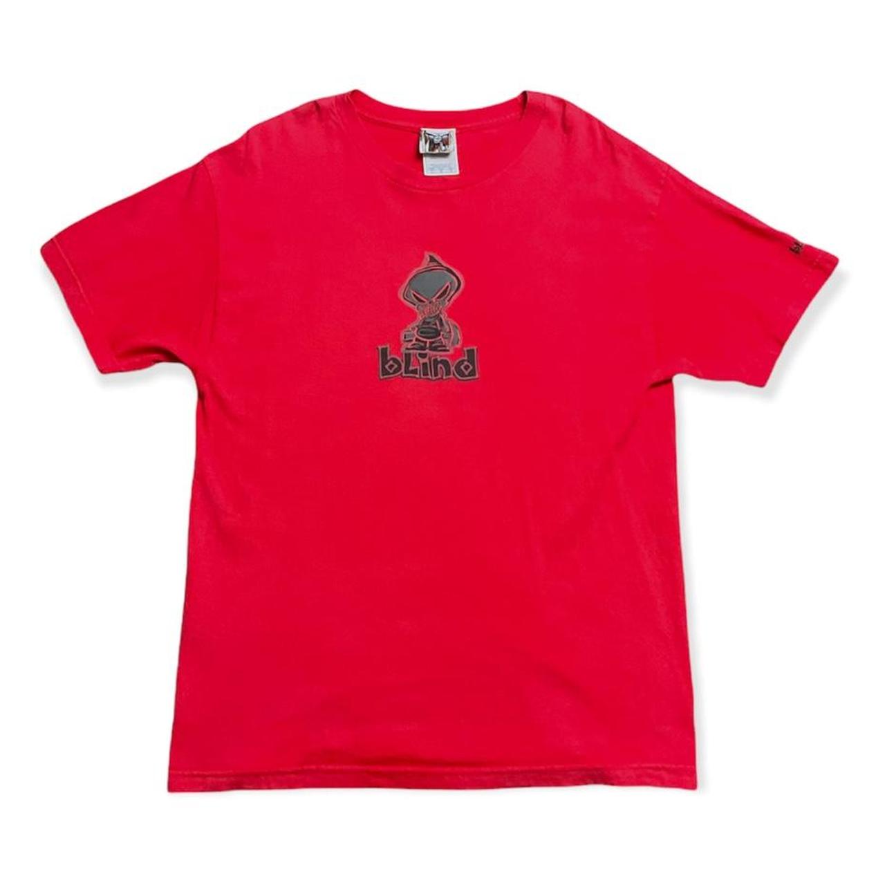 Red Blind 2000's Skateboard Shirt