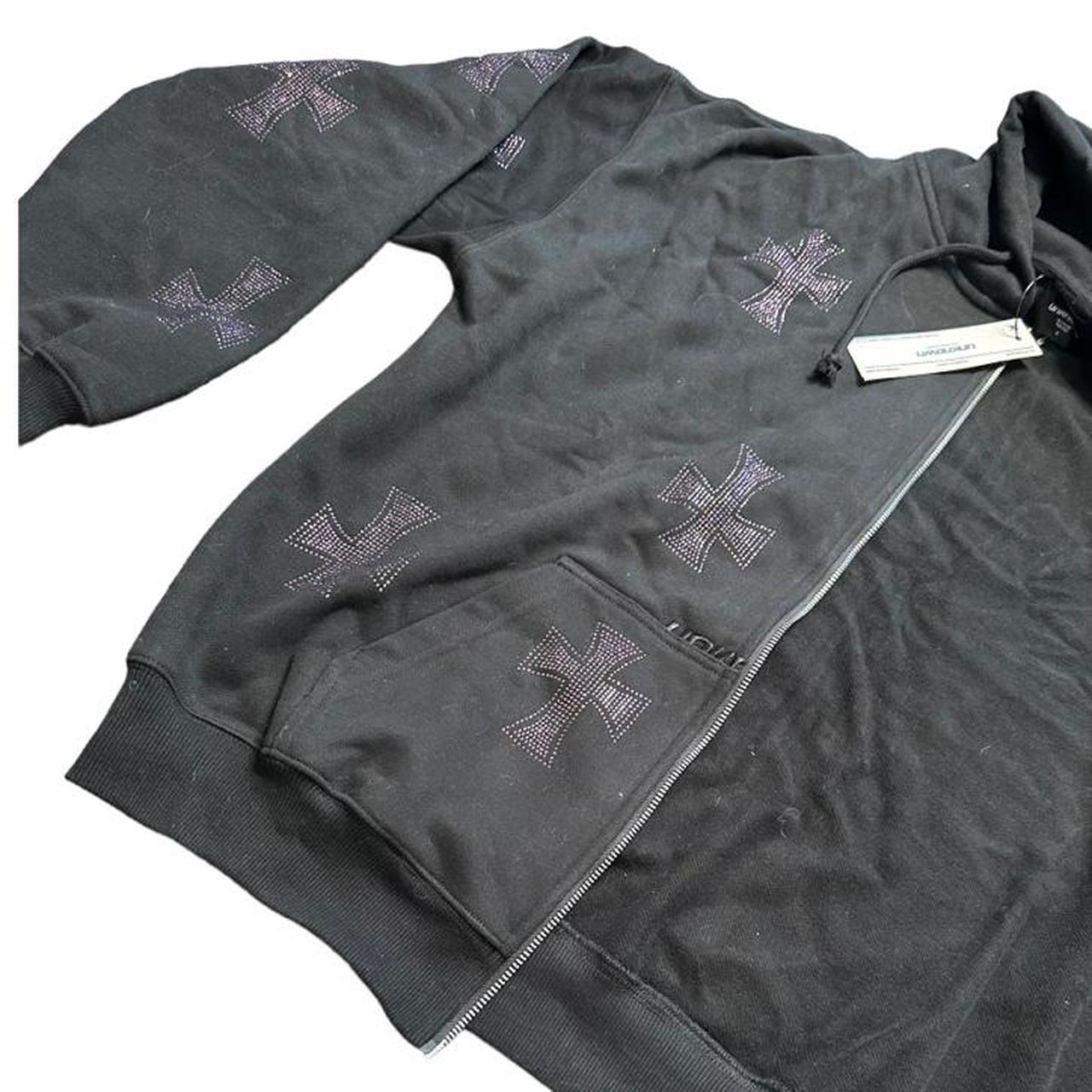 Unknown London Black and Purple Hoodie