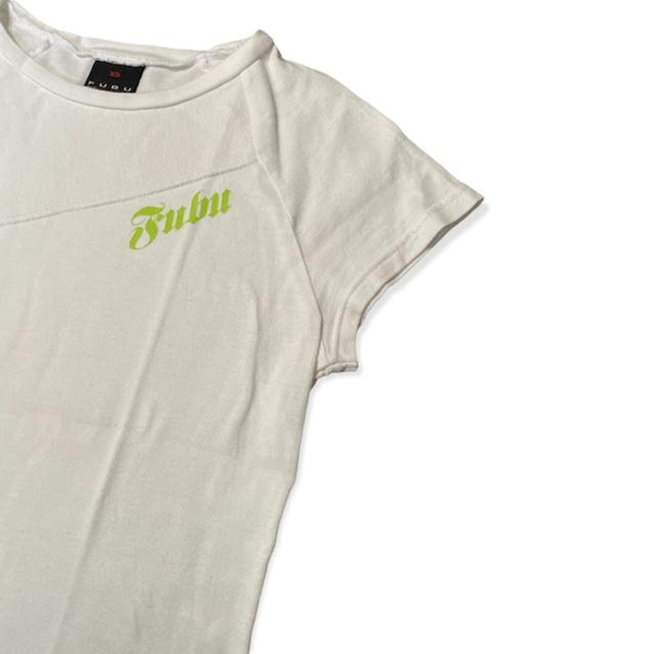 FUBU Women's White and Green T-shirt