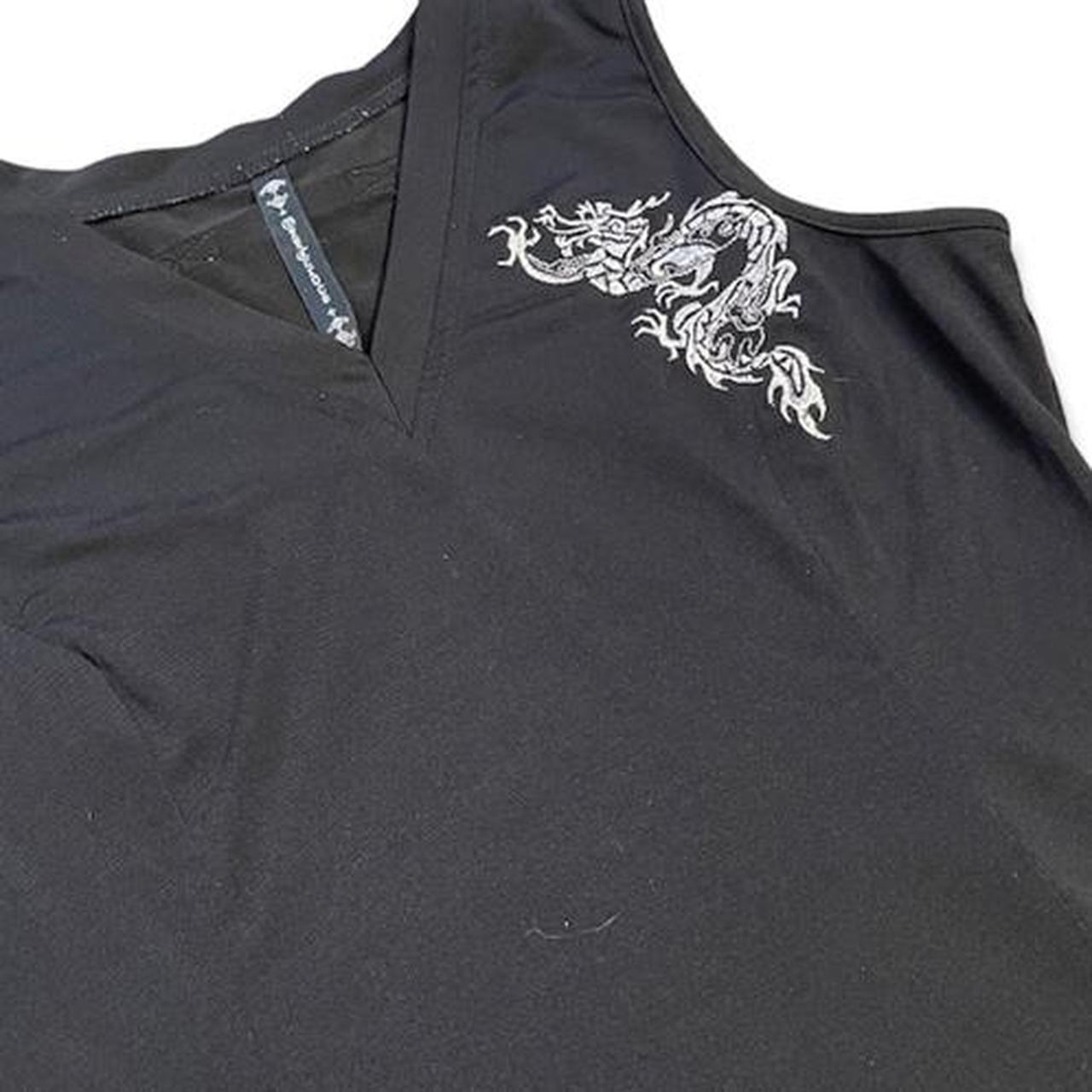 Dragon v neck tank top