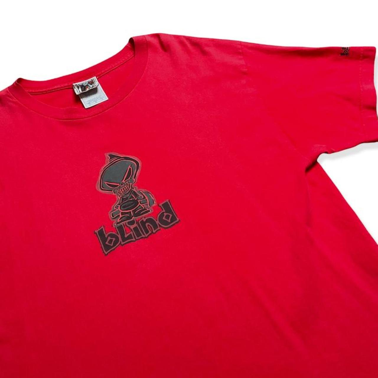 Red Blind 2000's Skateboard Shirt