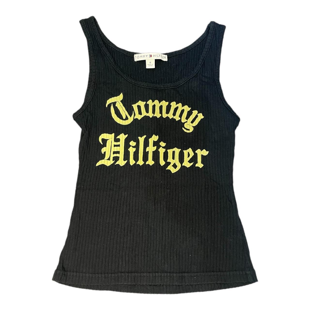 Tommy Hilfiger Black & Yellow Crop-top